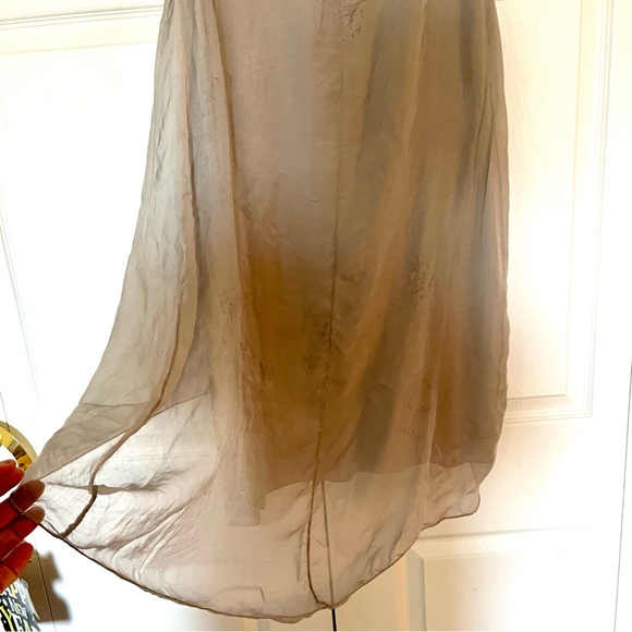 ☀️ Silk Sleeveless Top/Tunic , Sz S - Picture 3 of 8